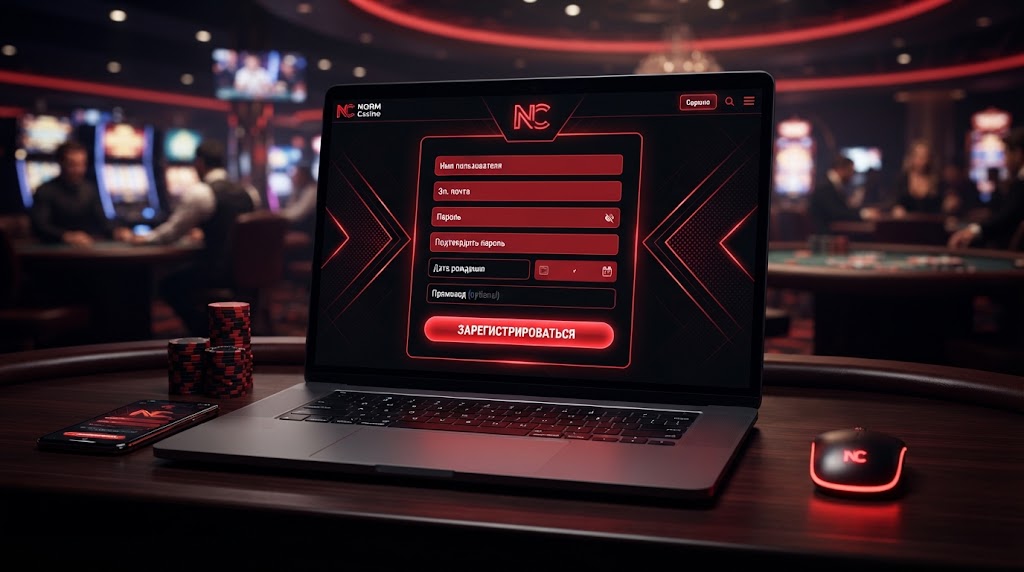 Регистрация в Norm Casino